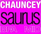 Chauncey Saurus Sculpture